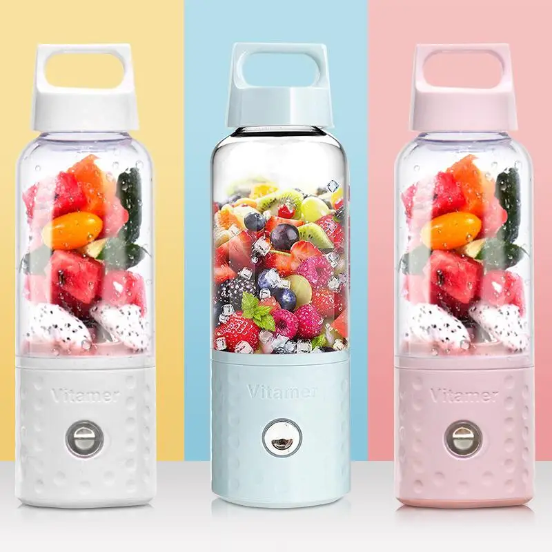 

500ML 4000mAh Portable Mini USB Charging Vitamer Fruit Juicer