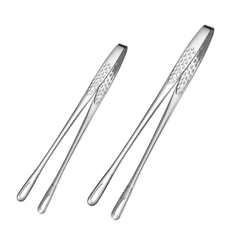 

Stainless Steel Barbecue Clamp Extra Long Tweezer Food Tongs Kitchen Serving Bread Clip Pastry Clamp for Cooking DropShipping