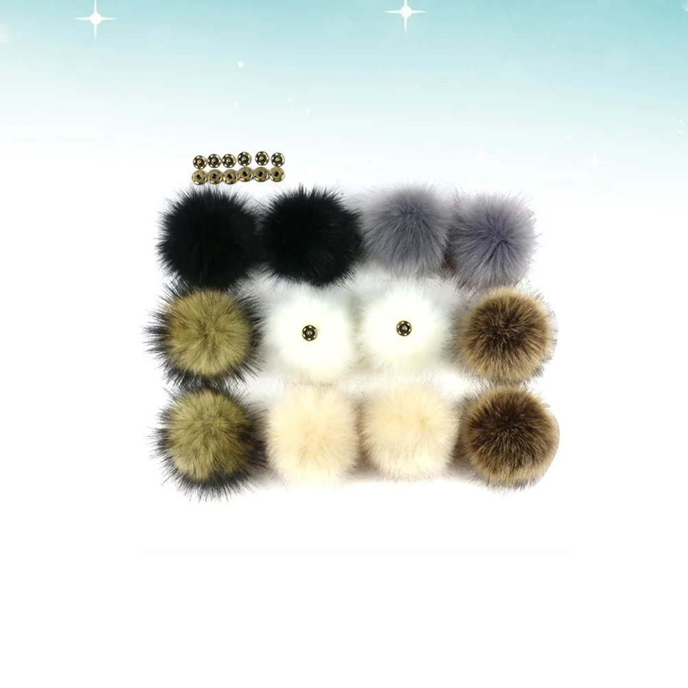 

Pom Hat Craft Fluffy Poms Diy Decor Knitting Accessories Charms Pompoms Pendant Kids Simulation Big Pompom Material Fuzzy