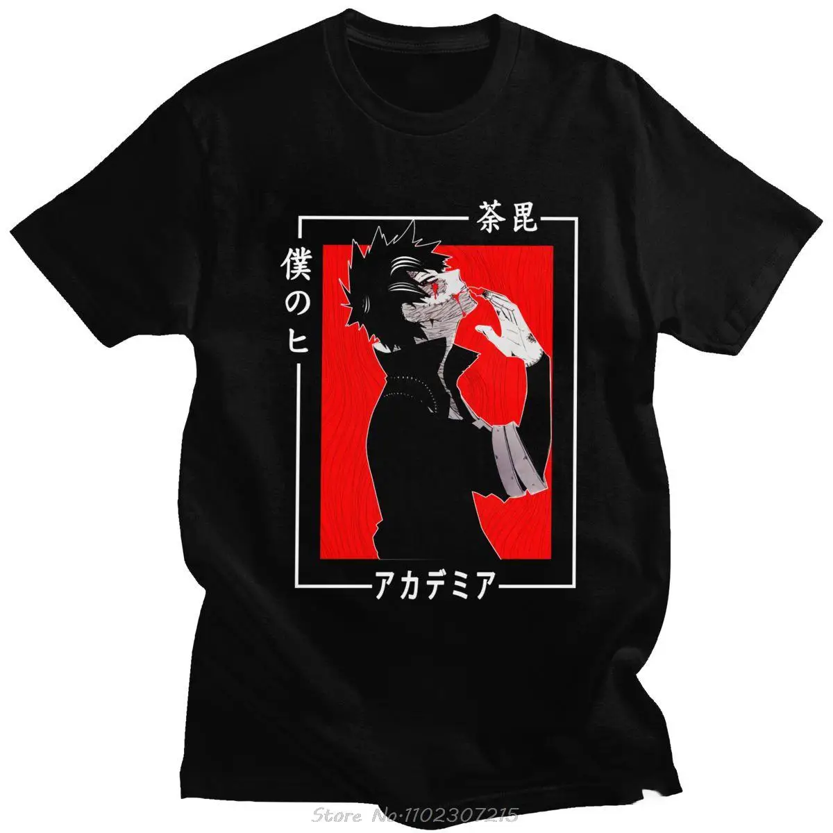 

My Hero Academia Dabi T Shirt Men Soft Cotton Fashion T-shirt O-neck Short Sleeved Anime Manga MHA Boku Blueflame Tee Tops Merch