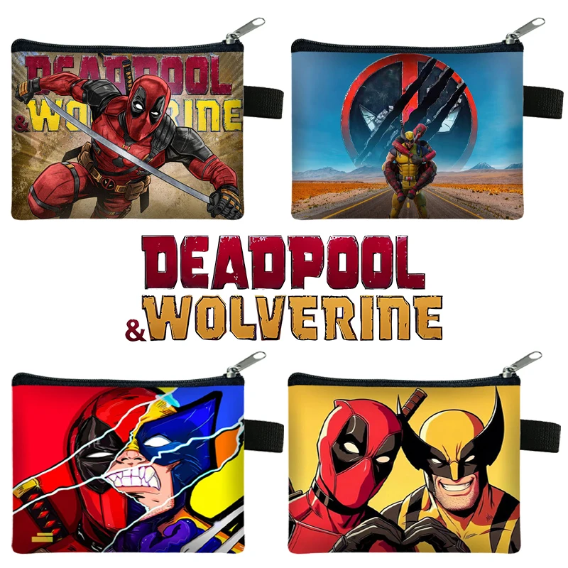 Портмоне для монет Дэдпул и Росомаха Детские экшн-фигурки из мелочей школьный