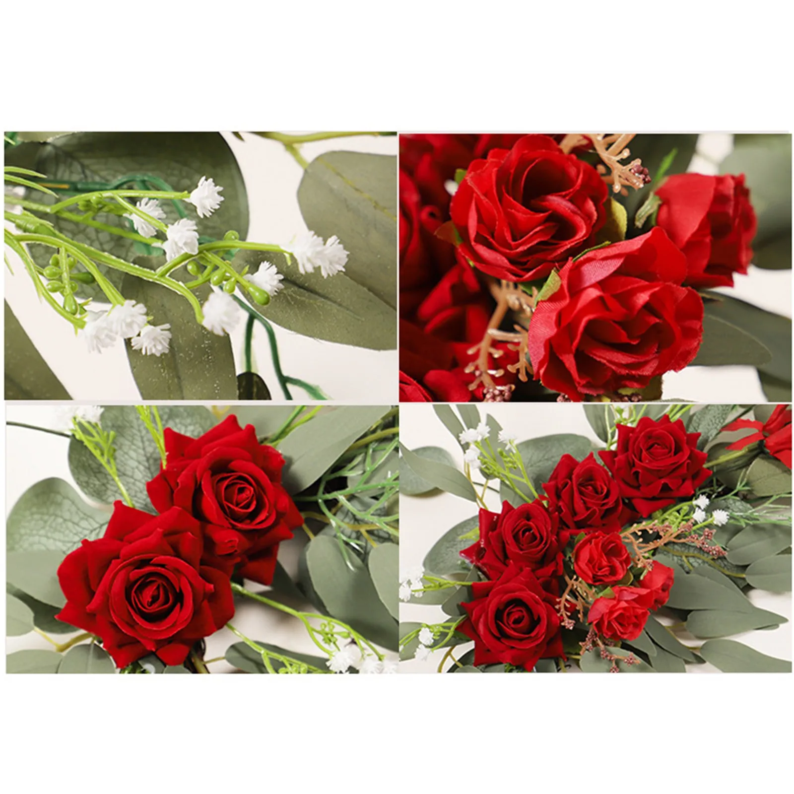 

Имитация цветов, украшение для свадьбы, приветственная открытка, декоративные угловые гирлянды, зона для дня рождения и банкета, подставка ...