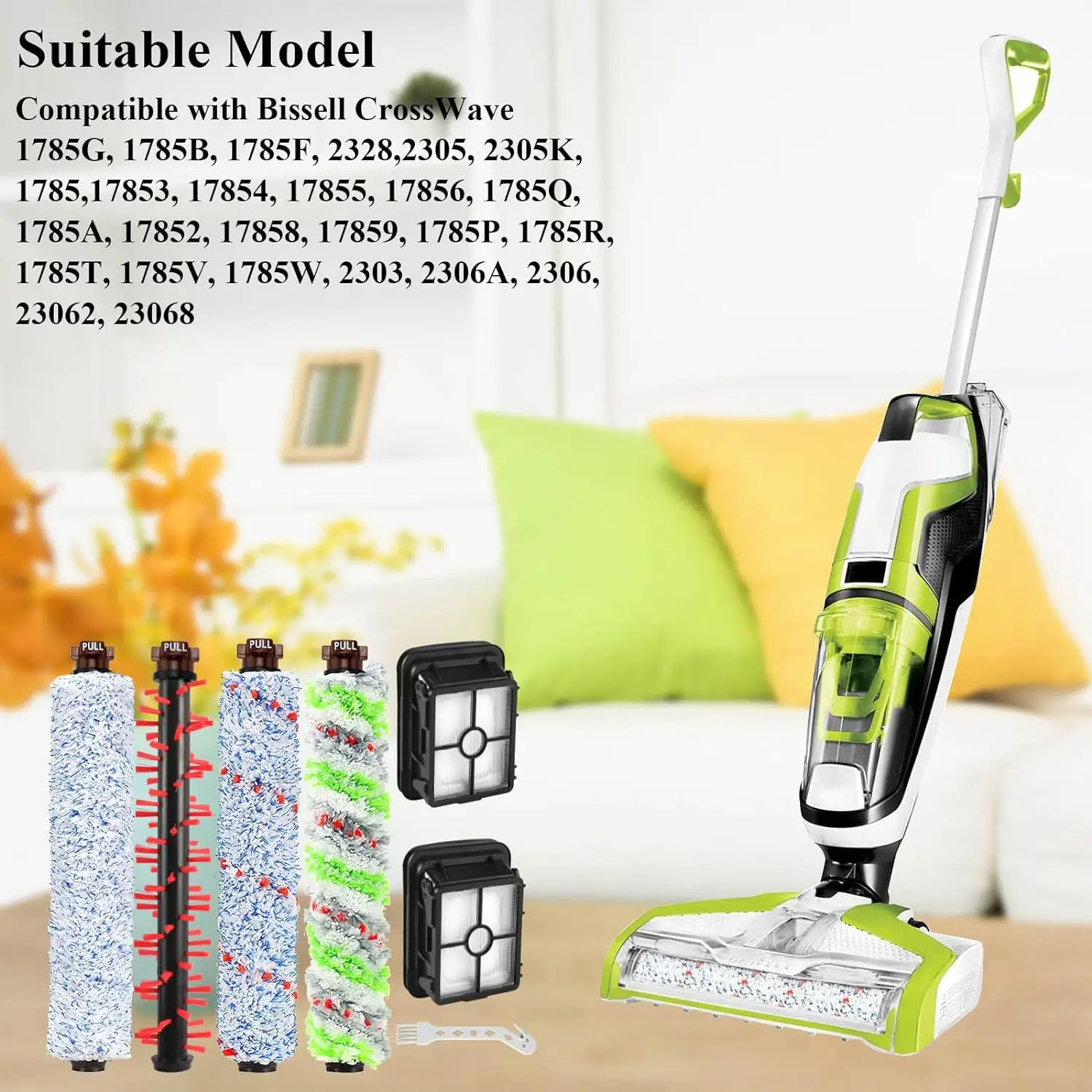 HEPA-фильтр Совместимый С Bissell Crosswave 1866 1868 1974 Вакуумный Аксессуар