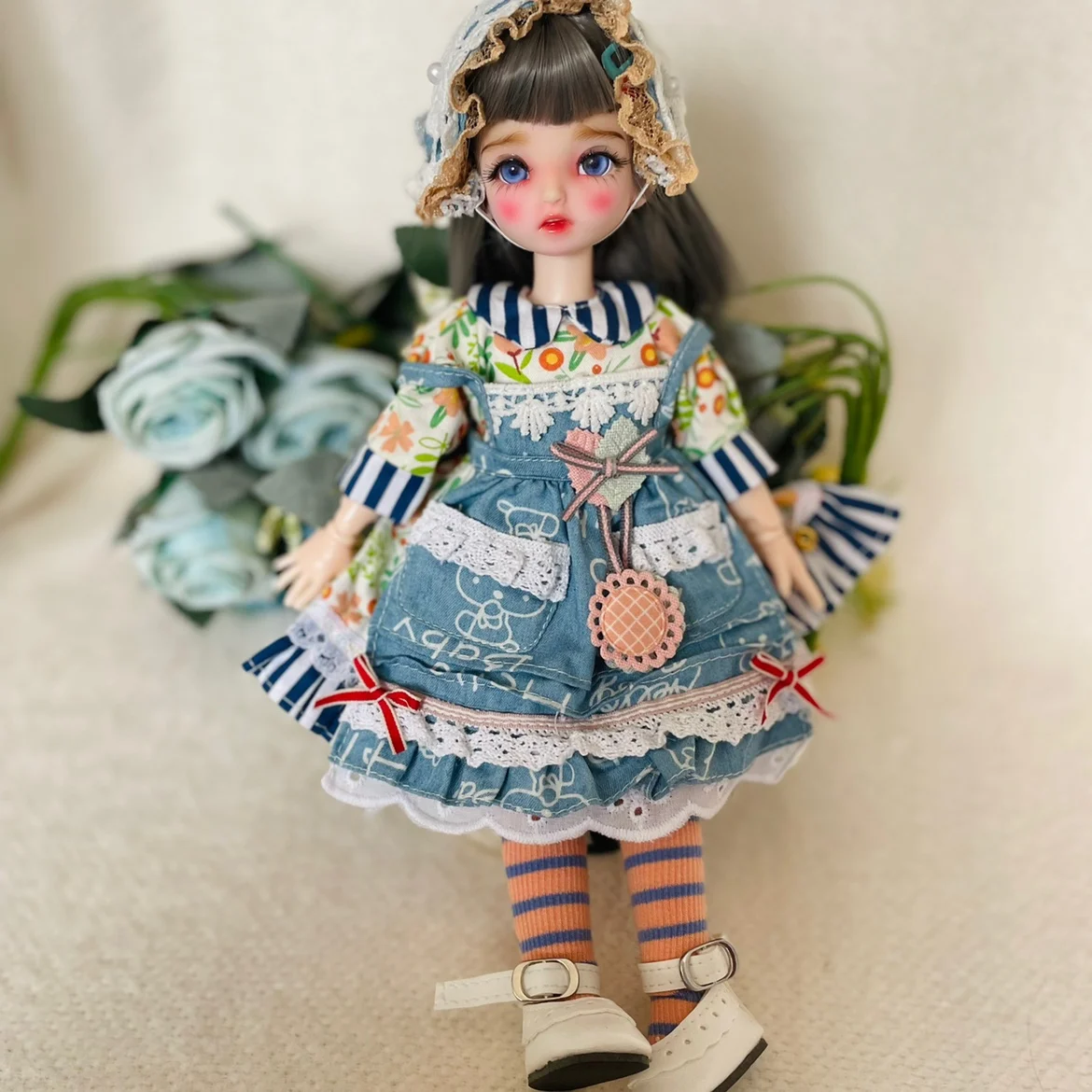 

30cm Cute Blyth Doll Joint Body Fashion BJD Dolls Toys with Dress Shoes Wig Make Up Gifts for Girl