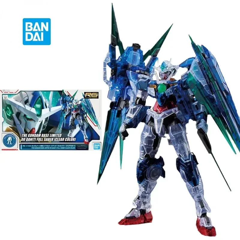 В наличии Bandai Gundam RG 1/144 BASE LIMITED 00 QAN [T] аниме фигурка в сборе коллекционные подарки