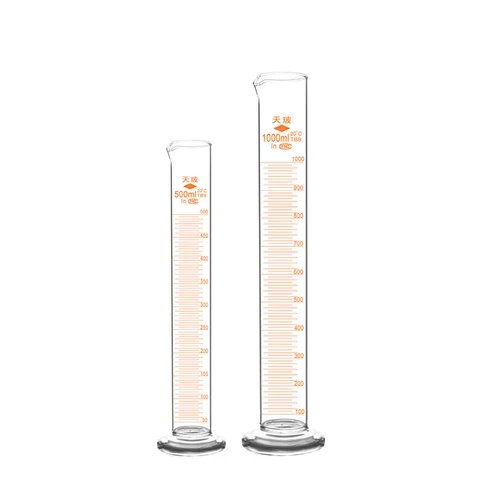 Лабораторный мерный цилиндр, от 5 до 1000 мл, стеклянный контейнер для измерения, лабораторные принадлежности, 1 шт.