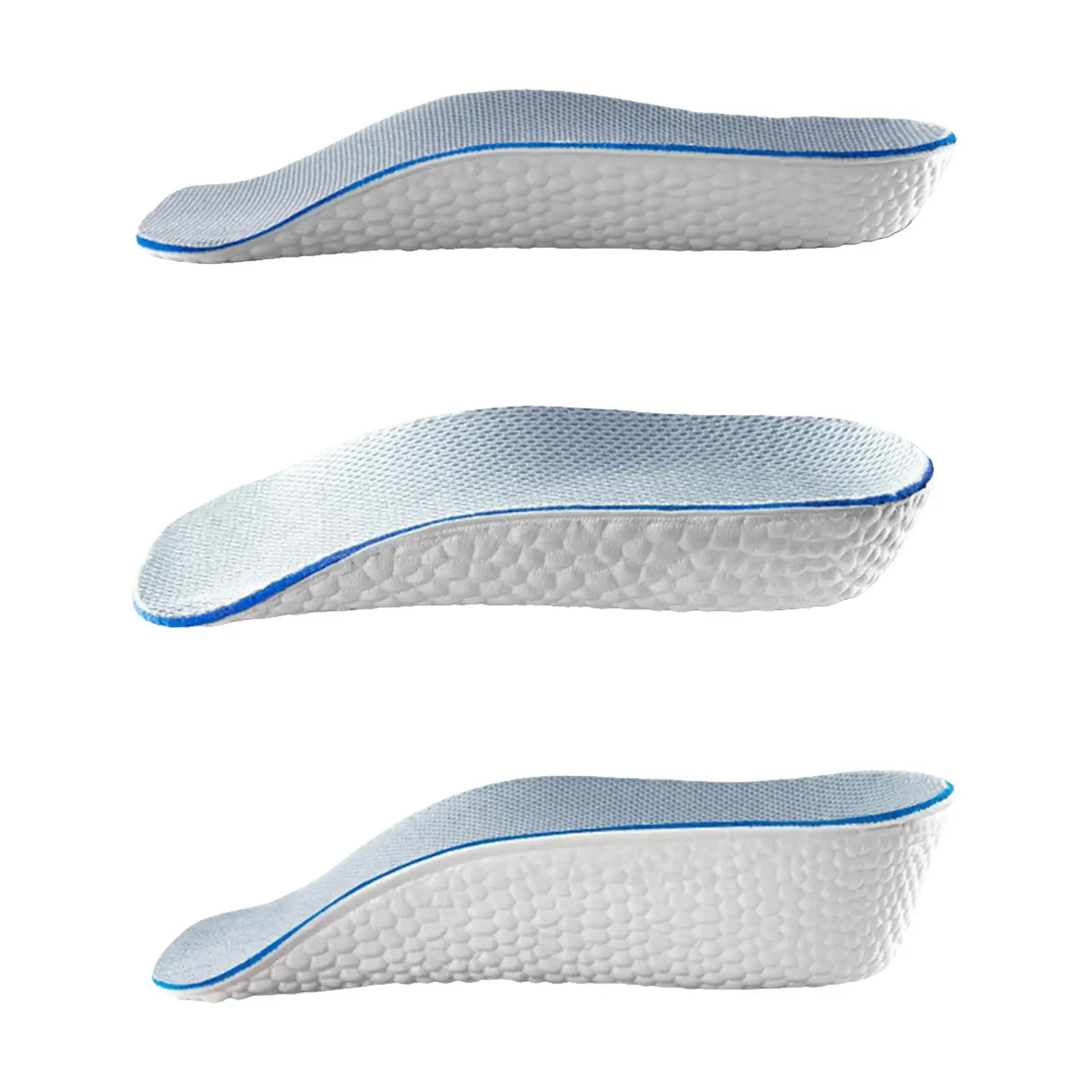 

2x Height Increase Insoles Shoe Insert Elevators Half Feet Pads Sweat Absorbent Heel Lift Inserts for Sneakers Walking Dancing