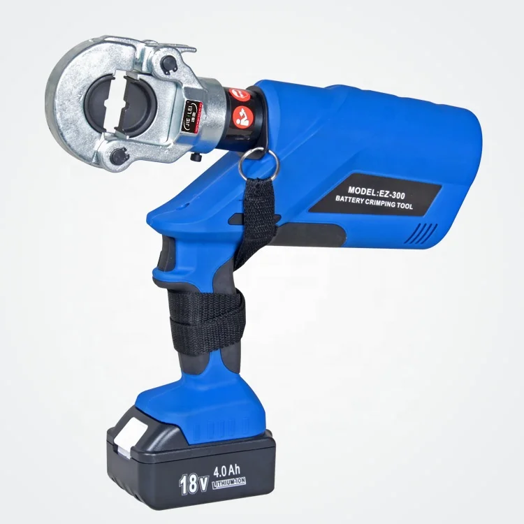 

EZ-300 10-300 sqmm battery powered hydraulic crimping tool for Cu Al cable