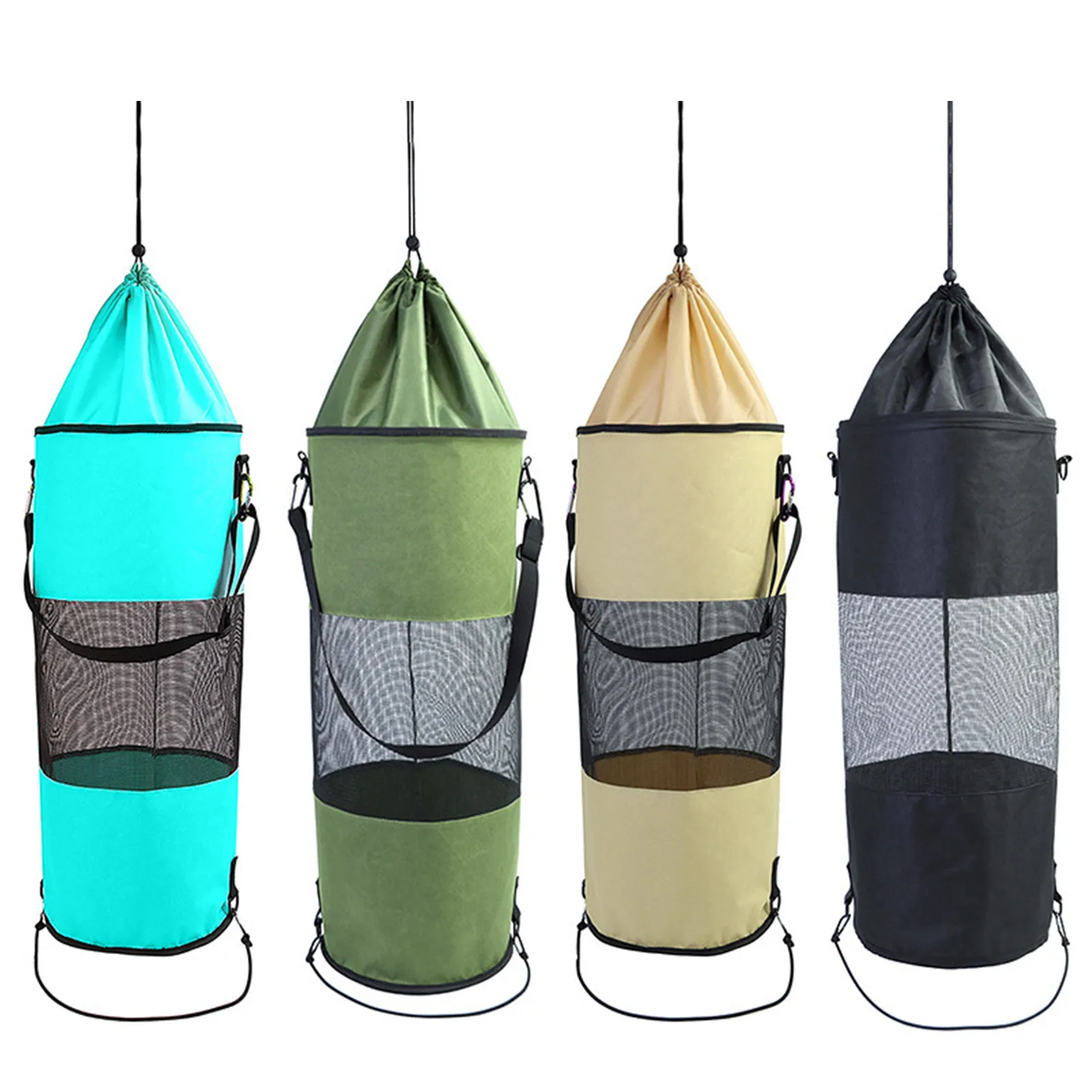 

Ship Garbage Storage Bag Lightweight Yacht Kayak Garbage Storage Bag Large Hoop Mesh Garbage Bag For Boat Kayak Camper Golf Cart