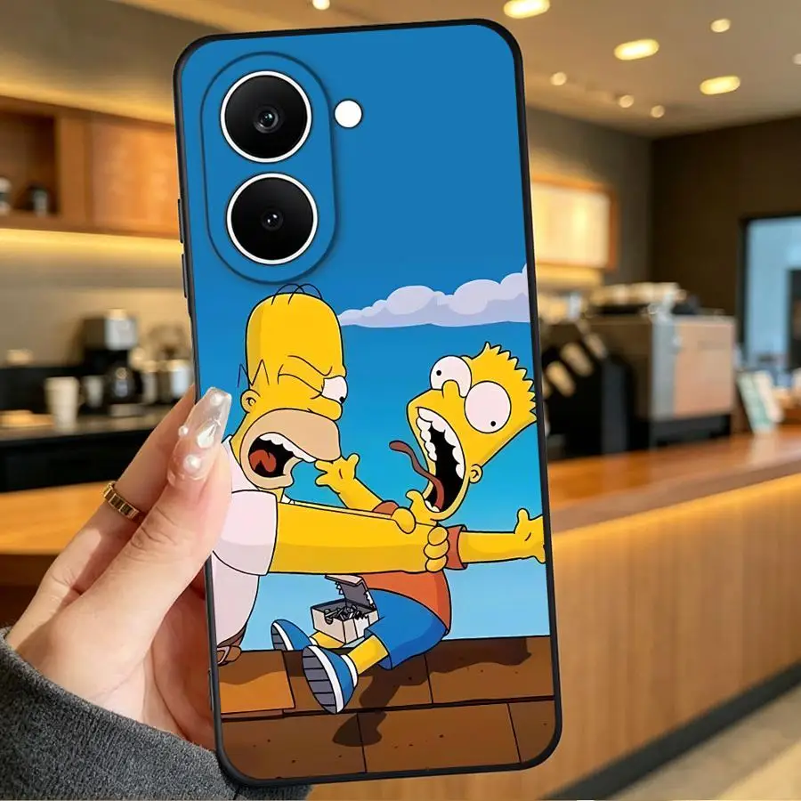 Фото Милый чехол для телефона с изображением Симпсонов для Xiaomi Mi 17 Pro Max 13 Lite 11T 10T 12 17T 12X 11 14 12T 15T №2