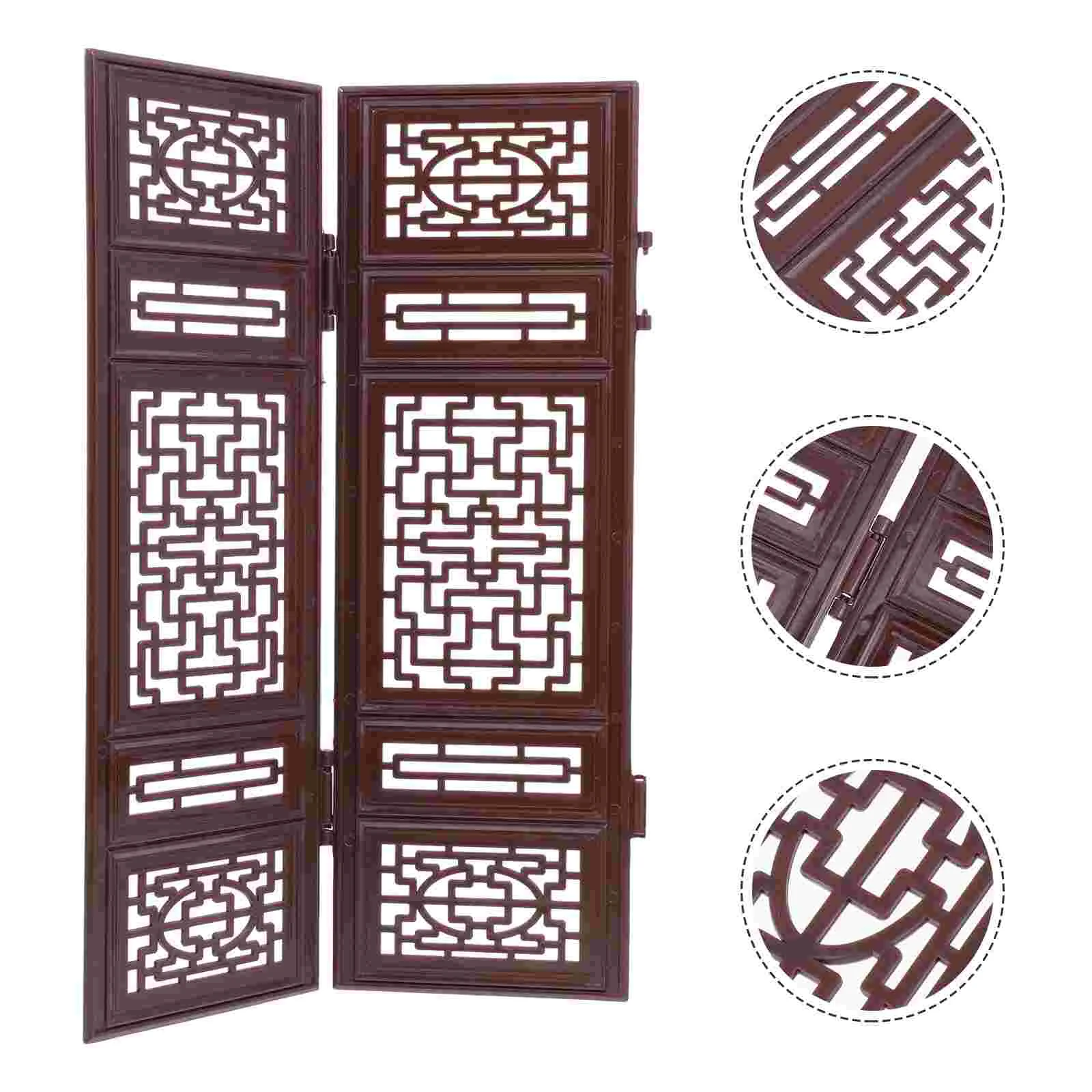 

Screenmini Divider Chinese Room Folding Doorfurniture Panel Wooden Craft Traditional Partition Accessories Decor Pane