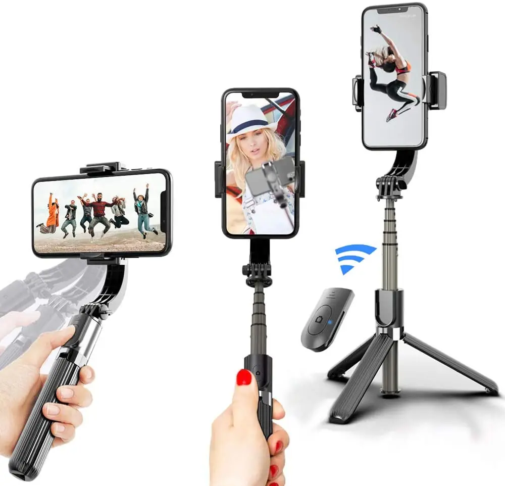 

New L08 Arrival Anti-Shake Single Axis 360 Degree Smartphone Gimbal Stabilizer gimbal stabilizer tripod Selfie Stick