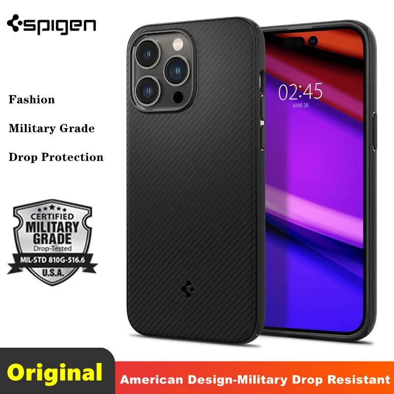 

For MagSafe Magnetic Charger Case For iPhone 14 Plus | Spigen [ Mag Armor ] Mag Fit For iPhone 14 Pro Max Protective Cover/Cases