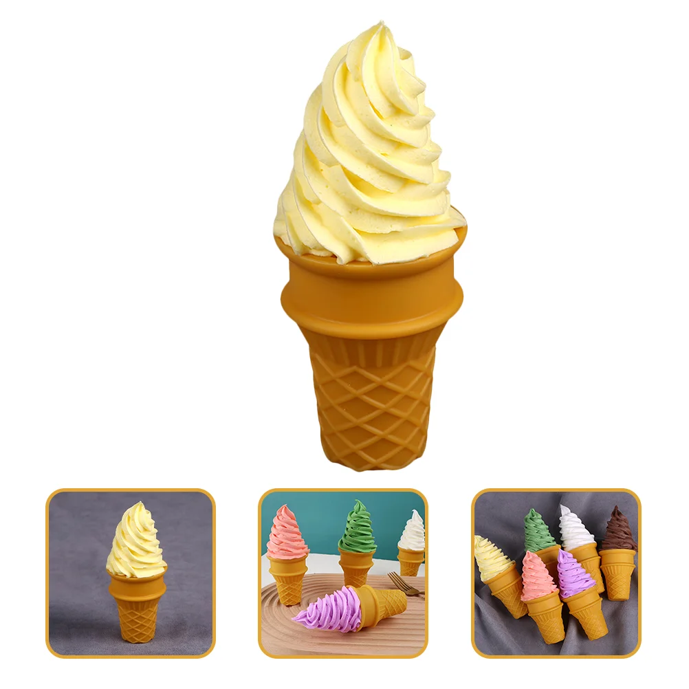 

Ice Cream Play Fakepretendset Dessert Model Kitchenparty Simulationcones Display Popsicle Prop Decorations Cone Supplies Photo