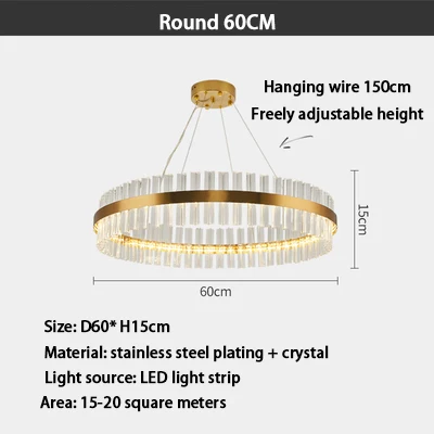 

Люстра Yellowking хрустальная кольцевая LED 230V