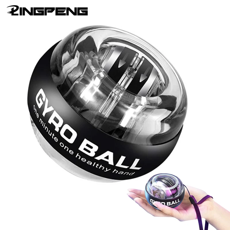 

Gyro Ball Wrist Exerciser Auto-Start Power Forearm Strengthener Gyroscopic Fit Light Trainer for Arm and Fingers Wrist Muscle