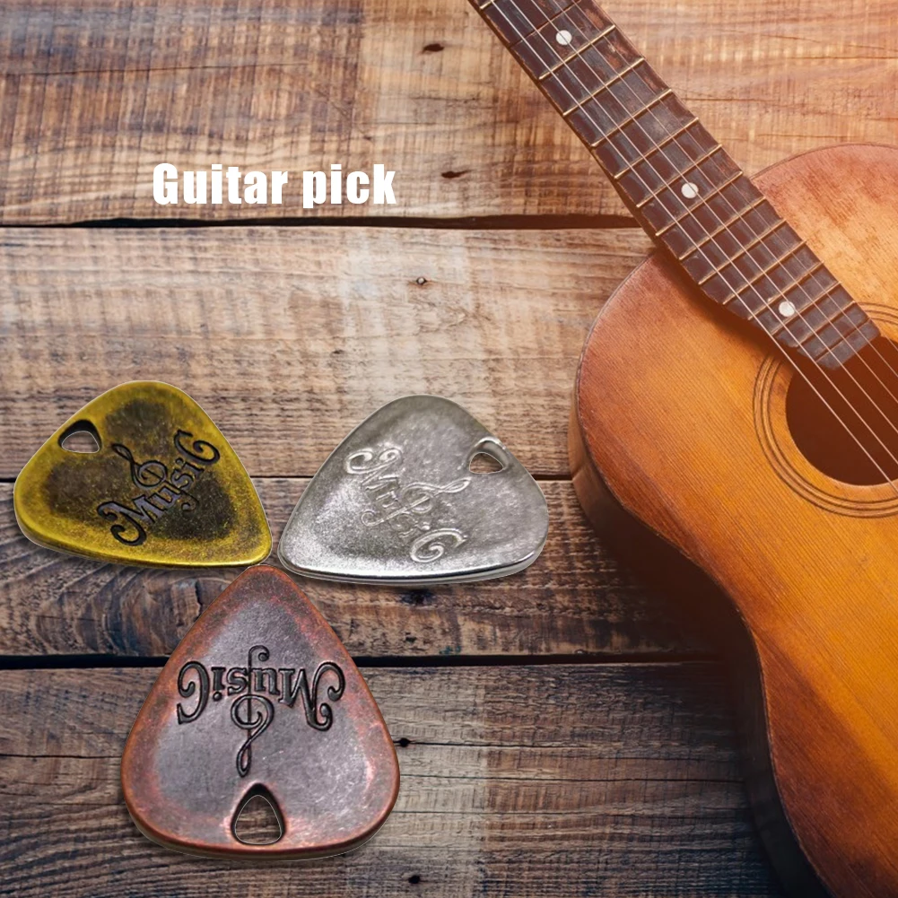 

1-10pcs Classic Durable Zinc Alloy Guitar Pick Plectrum for Electric Guitar Musical Instrument Stringed Instruments Accessory