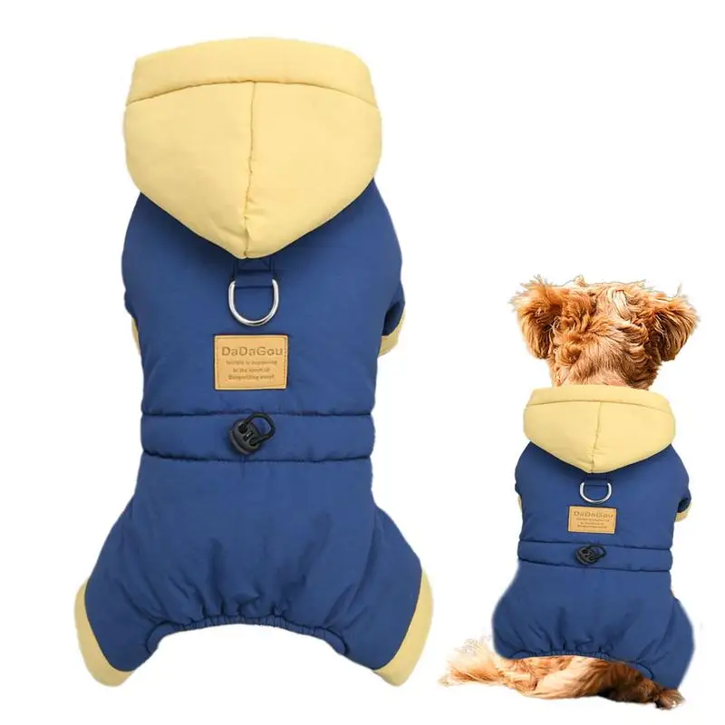 

Warm Dog Coat new winter thickened four legged cotton coats Padded Windproof Dog Clothing for Winter Small Medium dogs supplies