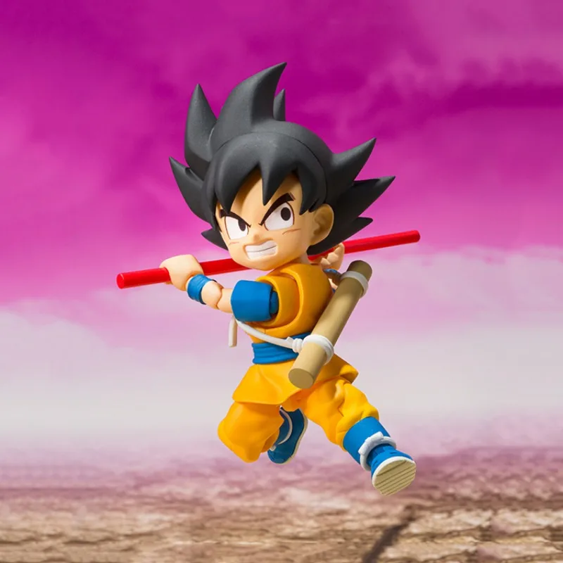 Bandai оригинальный аниме Dragon Ball Daima Son Goku Kakarotto S.H.Figuarts Mini 7 см Коллекционная модель