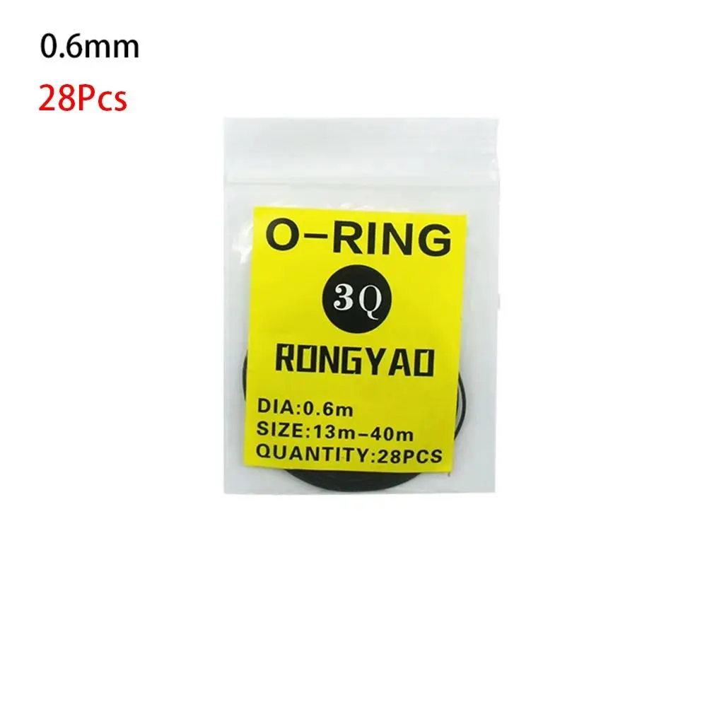 

200 шт./компл., инструменты для ремонта, резиновое уплотнительное кольцо, толщина 0,5 мм/0,6 мм, в штучной упаковке, задняя крышка для часов, резиновая водонепроницаемая прокладка уплотнительного кольца для часовщика