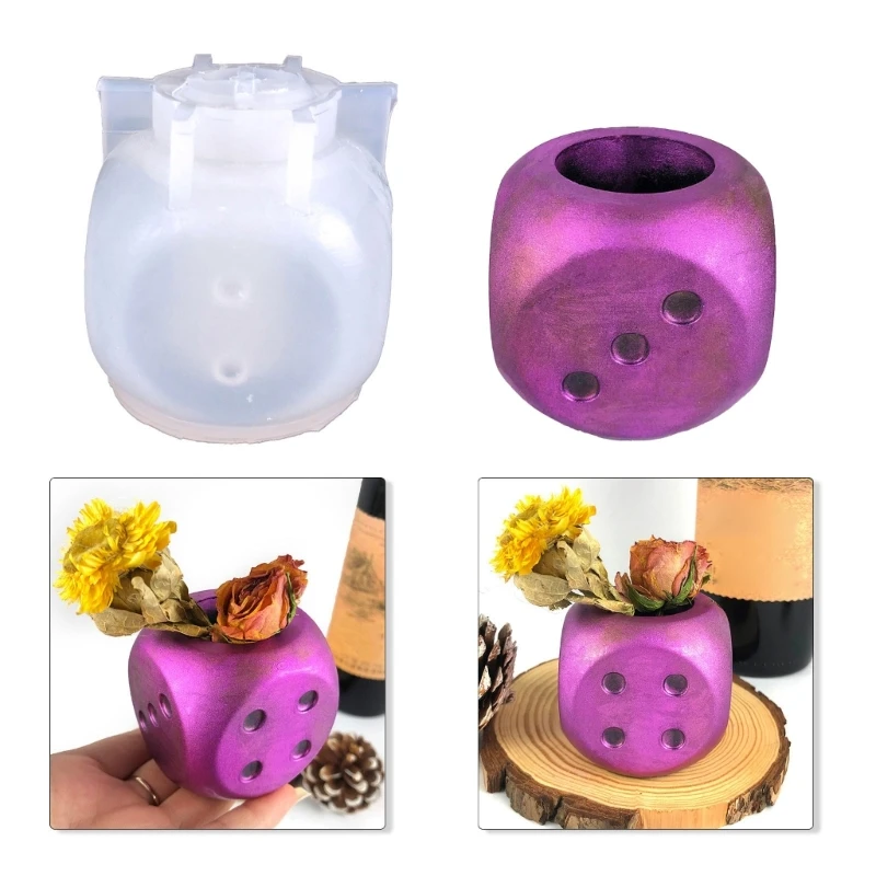 

Flowerpot Silicone Molds Concrete Mold for DIY Succulent Plants Resin Plant Clay Plaster Pot Mould Hand-Making Tool