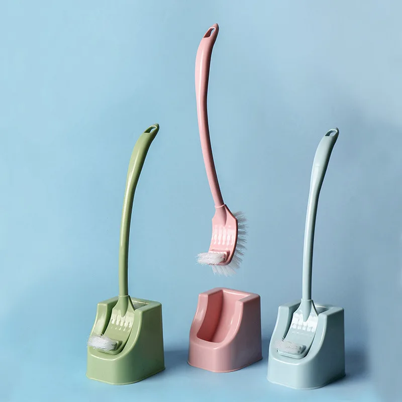 

Toilet Brush Set Hanging Wall Type No Dead Angle Cleaning Toilet Brush Squat Household Wall Hanging Cleaning Brush Cleaning