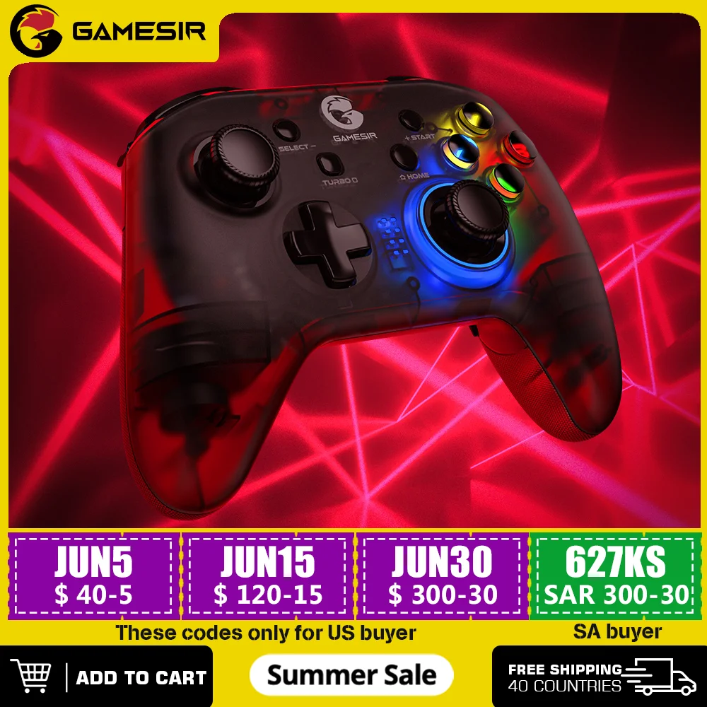 GameSir T4 Pro Bluetooth Game Controller 2.4G Wireless Gamepad applies to Nintendo Switch Apple Arcade MFi Games Android Phone