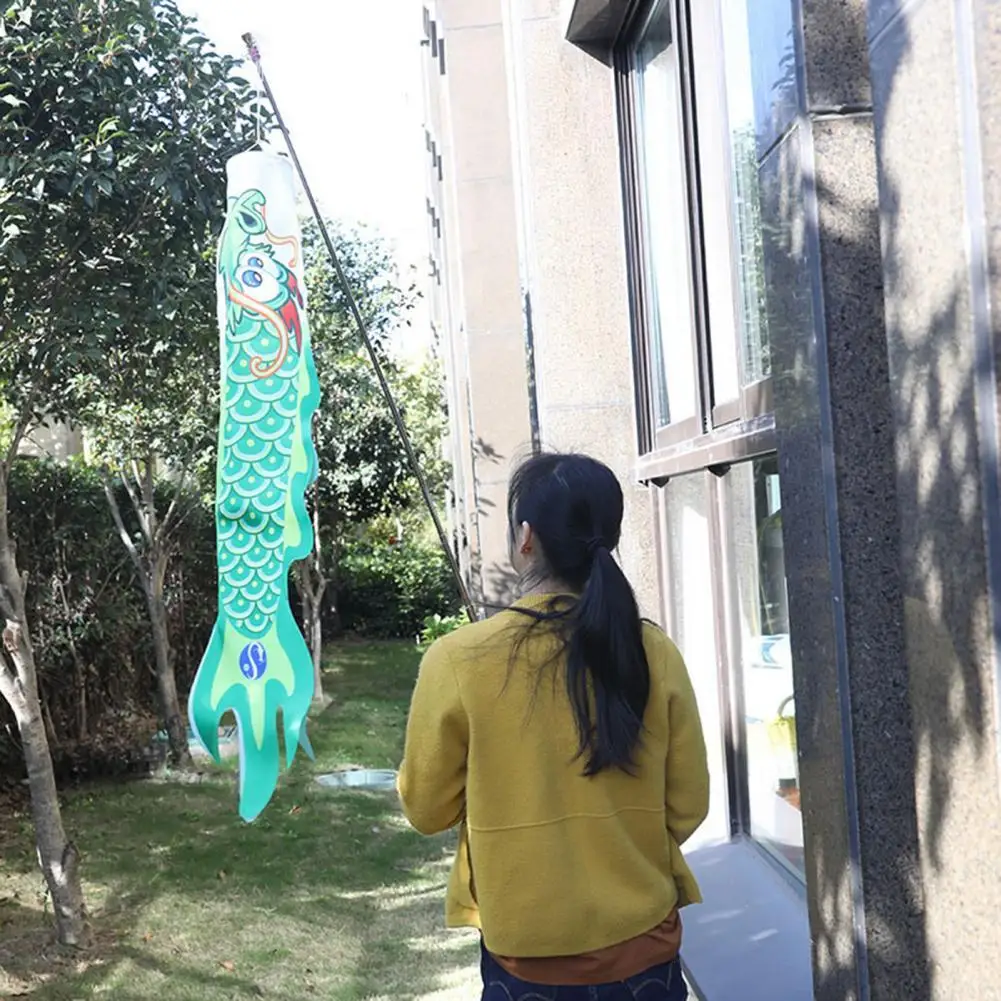 

Durable Windsock Flag Thick Soft Dragon Wind Flag Environmental Friendly Windsock Flag