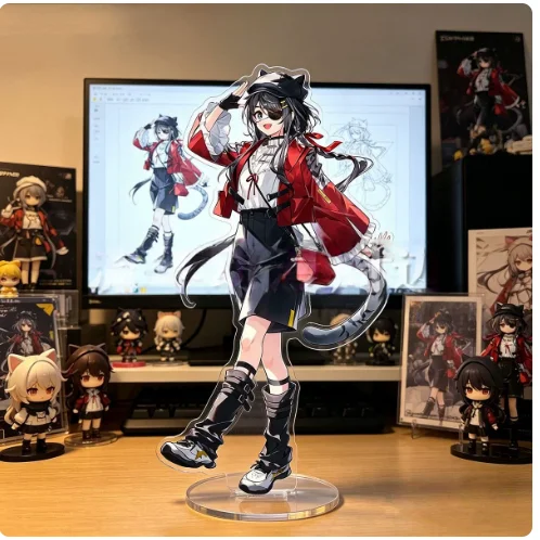 Фото Акриловая фигурка-подставка Anime Arknights: Endfield Perlica Chen Qianyu, коллекционная модель, декор для рабочего стола, подарки XYZ №2