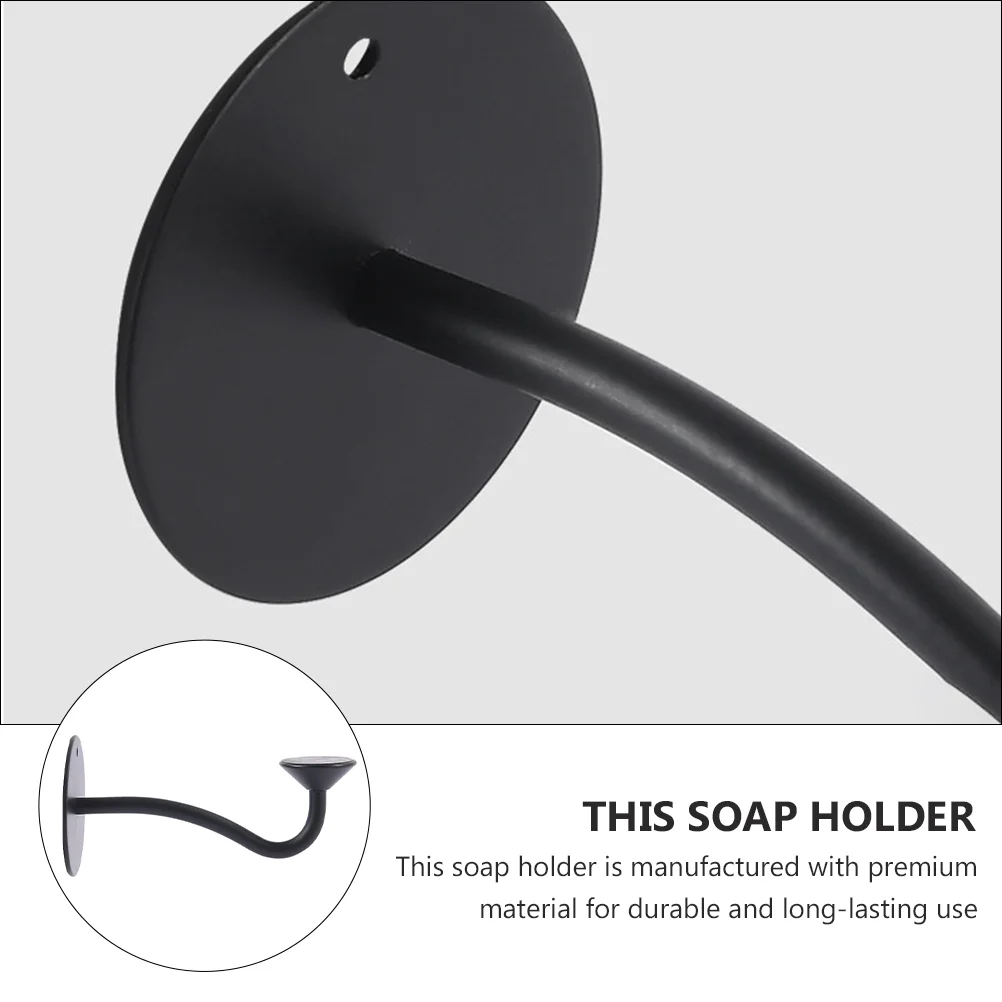 Магнитный держатель для мыла настенные полки на присоске стеллажи Force черная