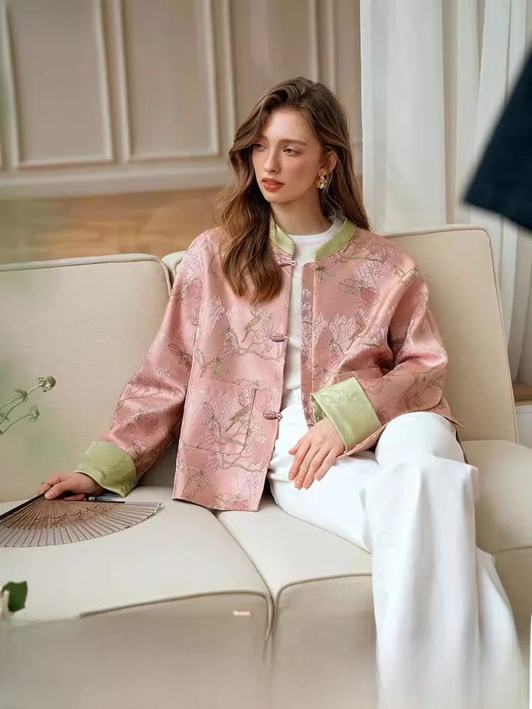 Olrain Ouruier новое китайское короткое пальто в национальном стиле женские осенние