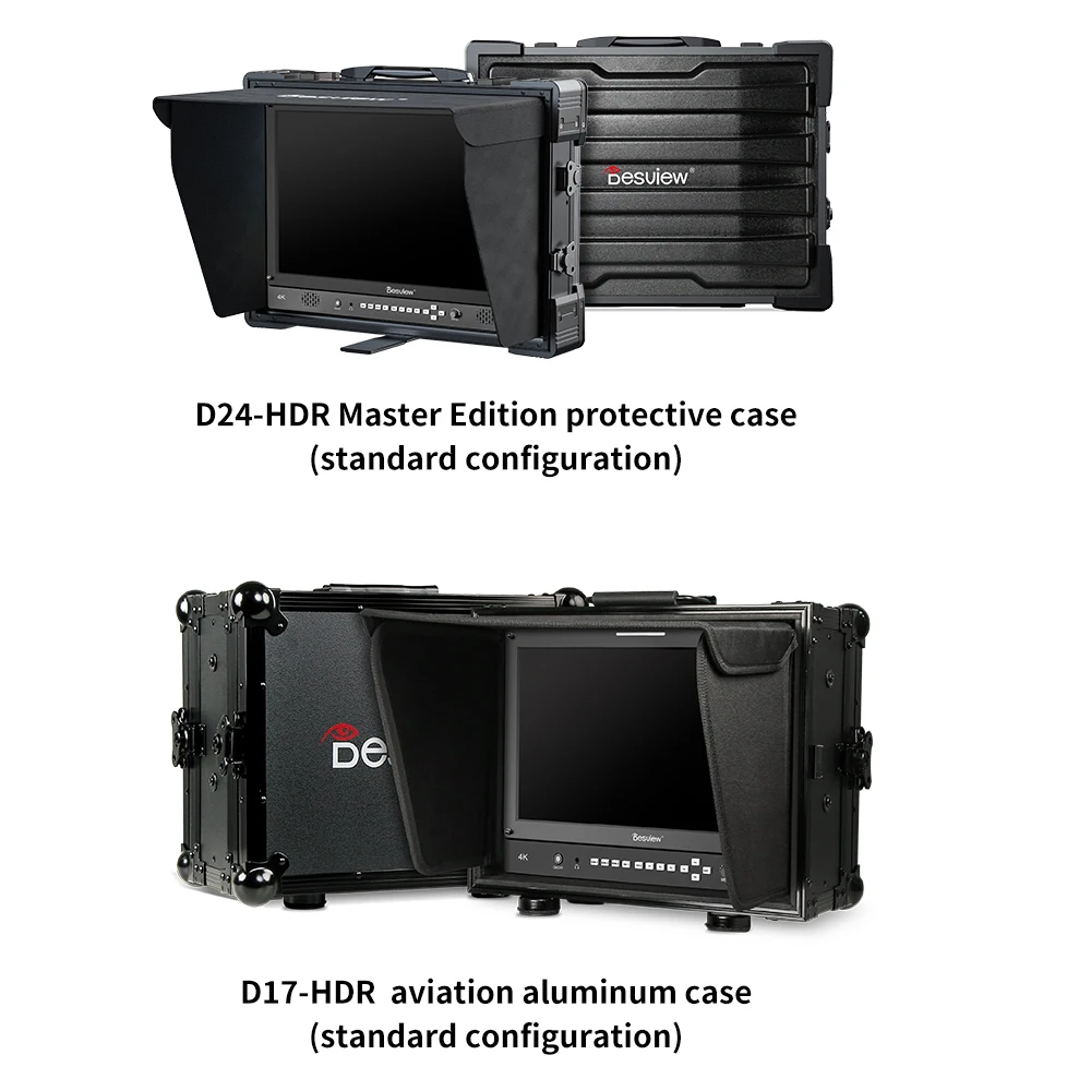 Desview D24 HDR 23,8-дюймовый монитор режиссерской трансляции с защитным чехлом из ТПУ SDI HDMI Входной выход 4K Экран монитора с несколькими камерами (art.: 3920d439ec607) - 3920d439ec607