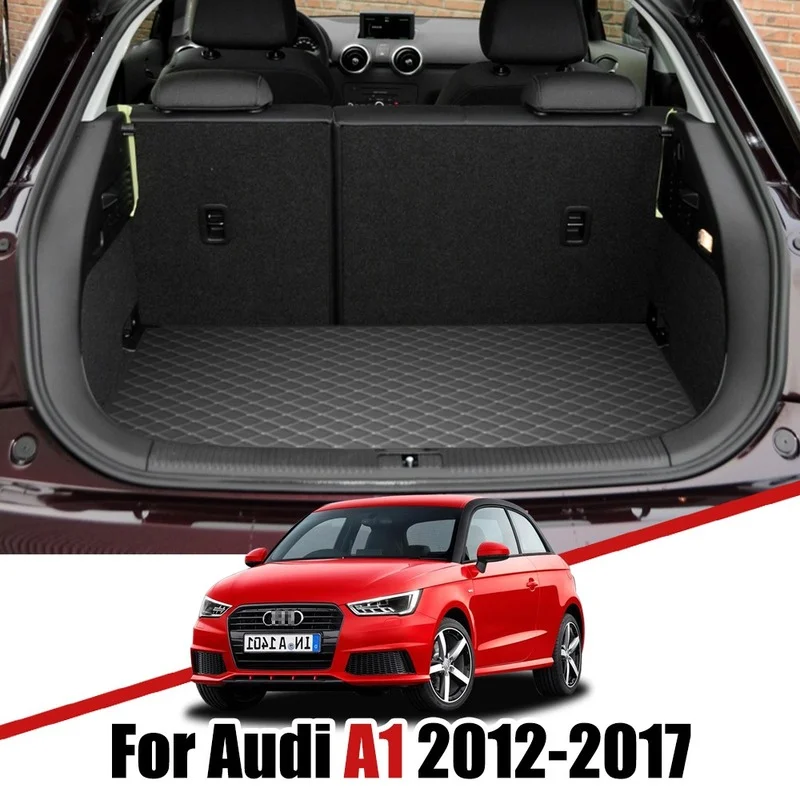 

Кожаные коврики для багажника автомобиля на заказ для Audi A1 2012 2013 2014 2015 2016, водонепроницаемый нескользящий поднос, аксессуары для груза