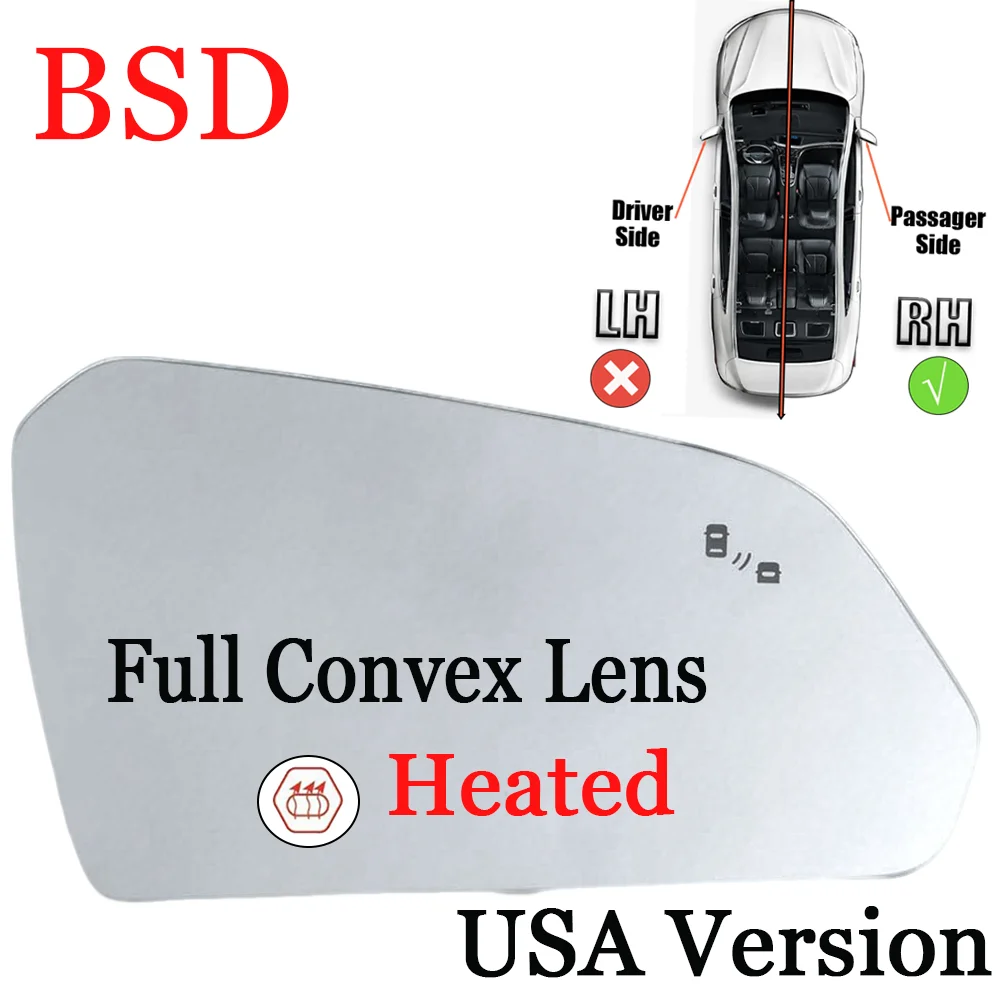 Фото Зеркало заднего вида с подогревом и функцией BSD 87611-C2000 87611-C2040 для HYUNDAI SONATA USA 2015-2019, линза бокового зеркала №3