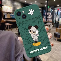 disney mickey donald duck sliding window phone cases for iphone 13 12 11 pro max xr xs max x back cover