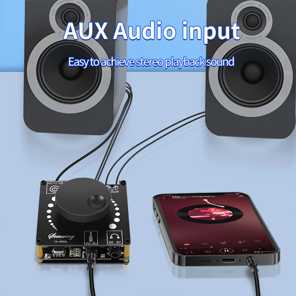 

YS-AP50L Digital Amplifier Mini Version 50W Two-Channel Speaker Module