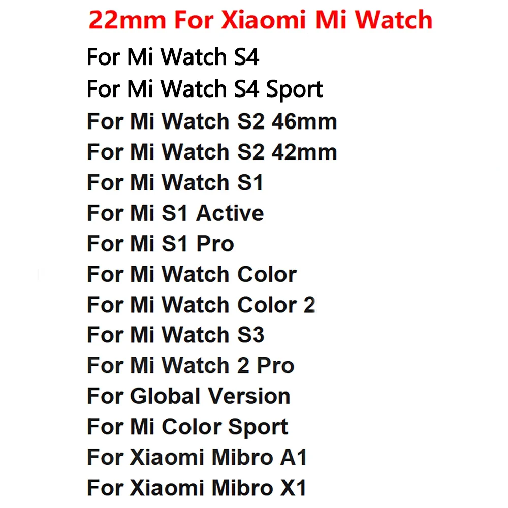 Фото Спортивный силиконовый ремешок для часов 22 мм для Xiaomi S4 S3 S2 42 мм 46 мм для Mi Color 2 Global Verslon Сменный ремешок №4