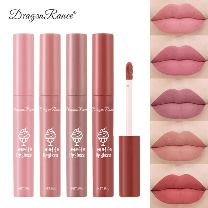 

12 Colors Matte Lip Gloss Makeup Waterproof Long-lasting Non-stick Cup Non-fading Lip Glaze Liquid Lipstick Cosmetic Maquillaje