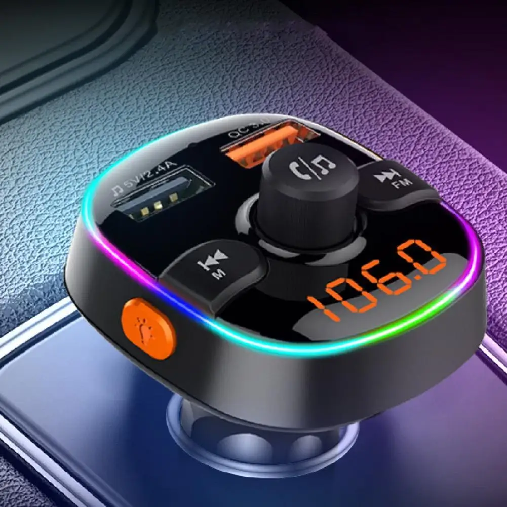 

3.1A USB Car FM Transmitter Car Wireless Bluetooth 5.0 FM Radio Modulator Car Kit Car Charger Handsfree Audio MP3 Player