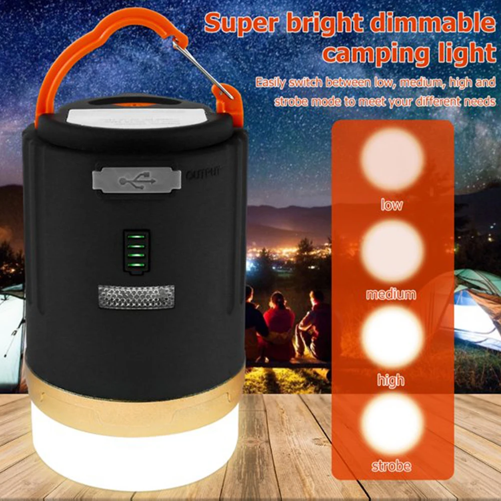 

With Remote Control Camping Lantern Handle Outdoor Portable USB Rechargeable