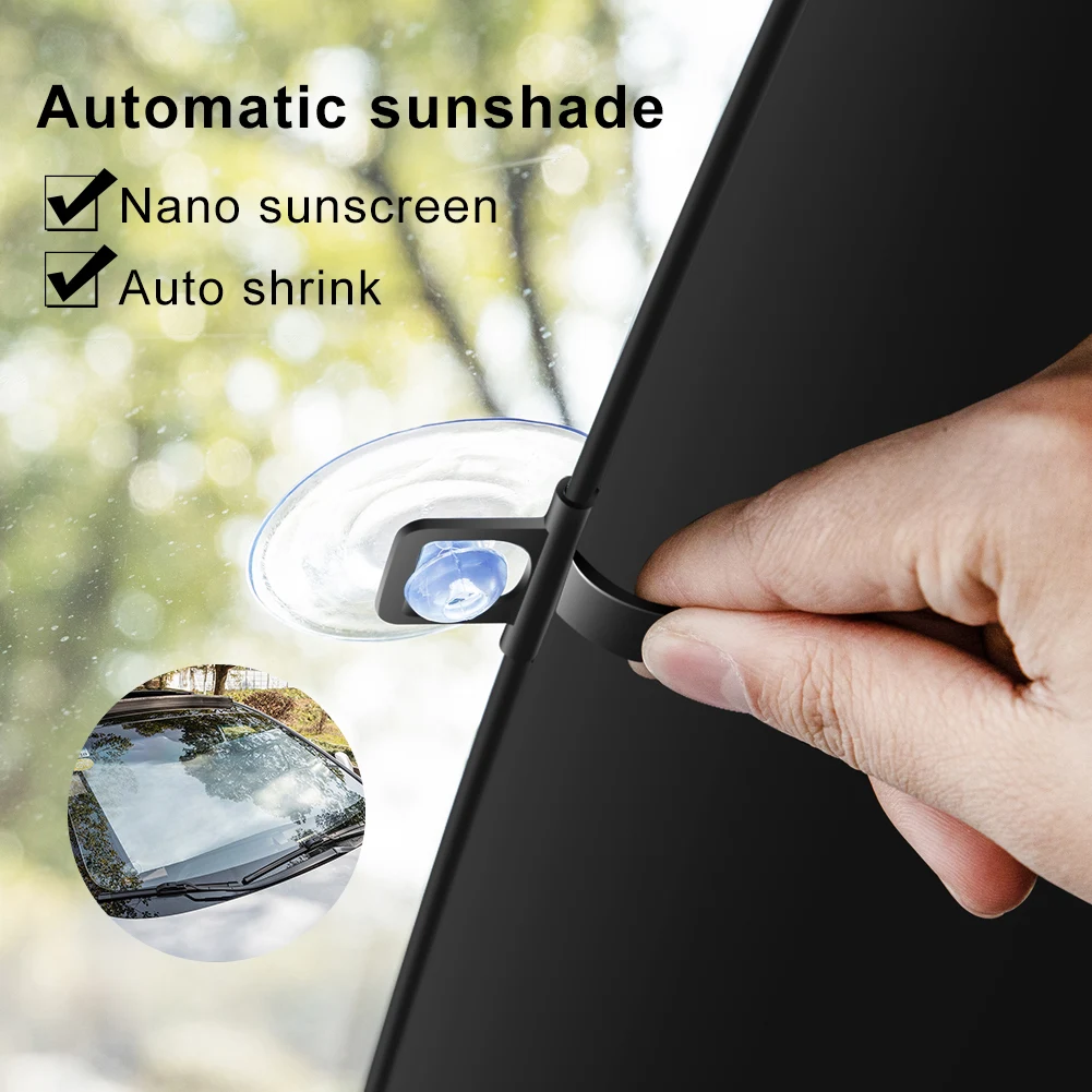 

58x140 см выдвижной автомобильный козырек на лобовое стекло переднее ветровое стекло Солнцезащитный козырек двухслойный тепловой солнцезащи...
