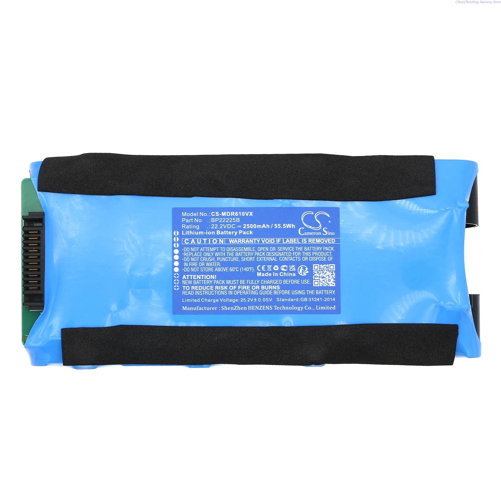 Фото Сменная аккумуляторная батарея Cameron Sino 22.2V 2500mAh для пылесосов Media FC6 G3X6 GX3 R6 Max, для беспроводной моющей швабры Eureka NEW400 (для сухой и влажной уборки) №2