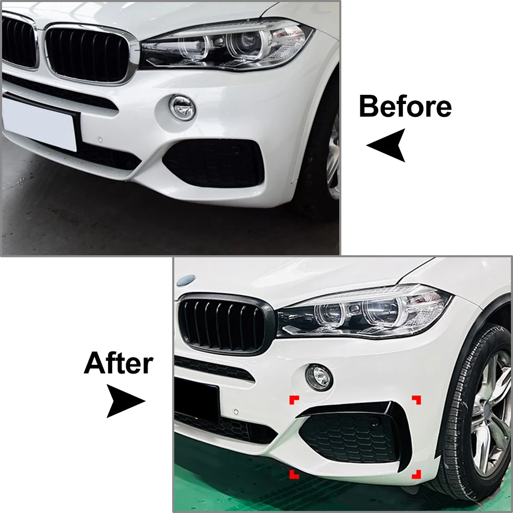 1 пара переднего бампера автомобиля боковой вентиляционный сплиттер спойлер для