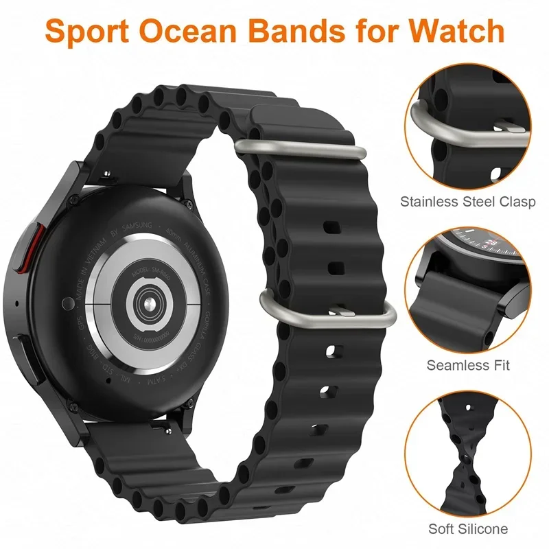 Фото Ремешок Ocean для Redmi Watch 5, активный Correa, мягкий силиконовый ремешок для часов Xiaomi Redmi Watch 5 Lite, спортивный браслет, аксессуары №5