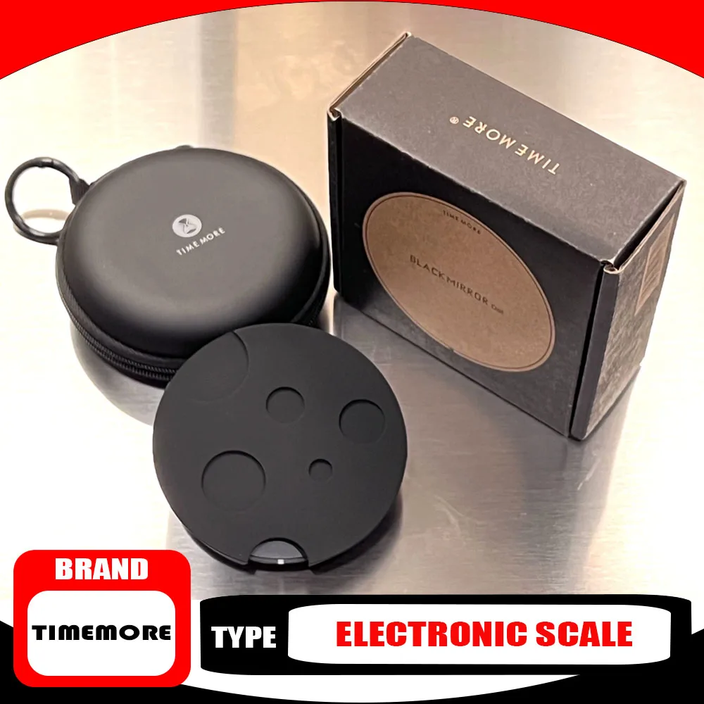 Фото TIMEMORE BLACKMIRROR Dot Coffee Электронные весы для ручного заваривания кофе, Bluetooth, безэкранное подключение к умному приложению, новинка №1