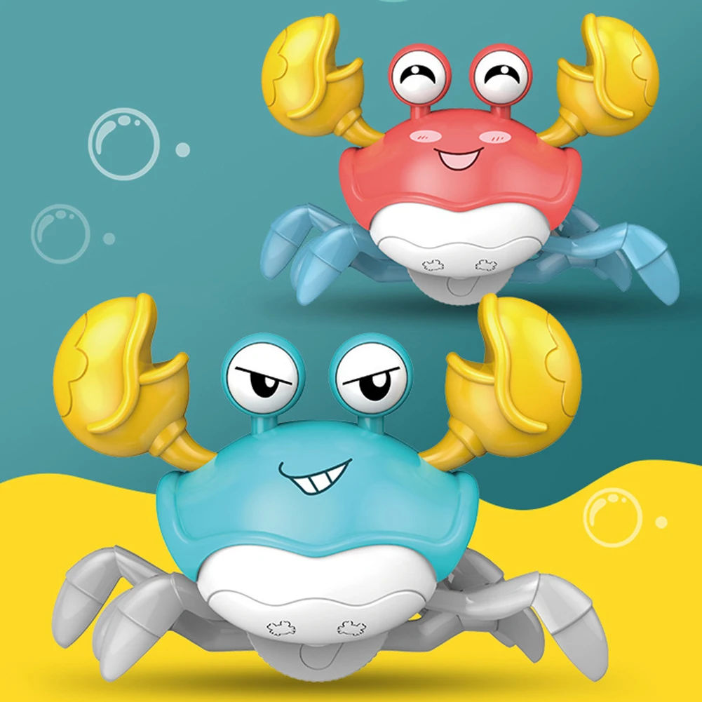 

Электрическая игрушка-краб с голосовым управлением, детское творчество, проекция света, плавающая Имитация краба, интересные развивающие и...