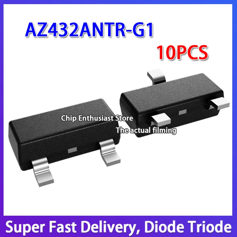 

10PCS AZ432ANTR-G1 GA8 SOT-23-3 Tunable Voltage Reference Chip 18V 100MA