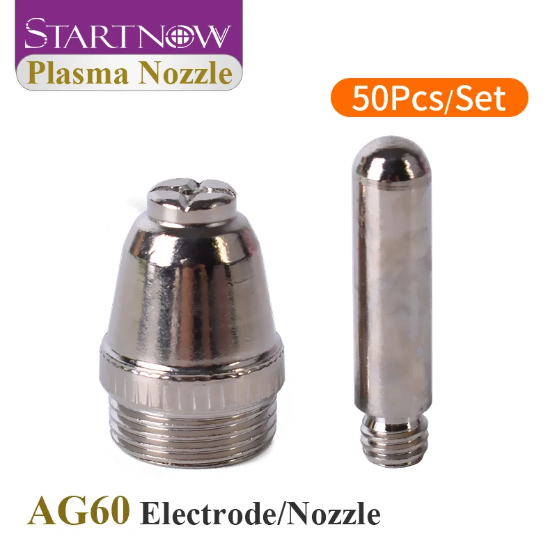 Фото Startnow 50 компл./лот AG60/SG55 расходные материалы для плазмы гафния проволочные сопла комплект электродов для машины плазменной резки WSD60P №1