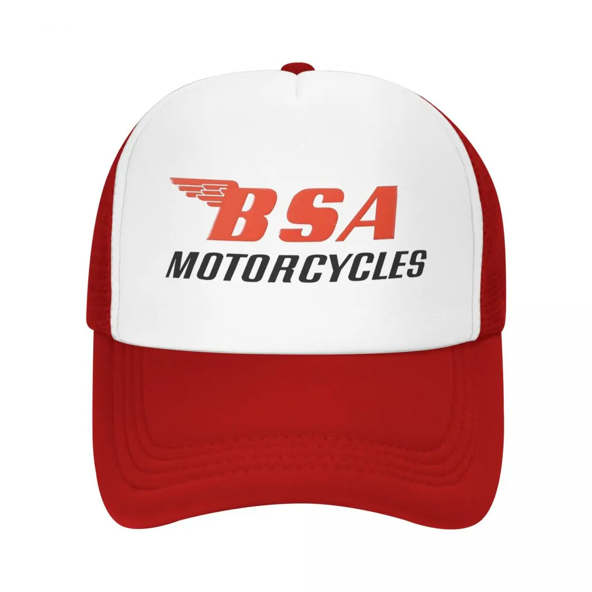 

Men Women Vintage BSA Motorcycles Trucker Caps Sport Mesh Baseball Caps Polyester Hat Sun Caps Adjustable Racing Cap Summer