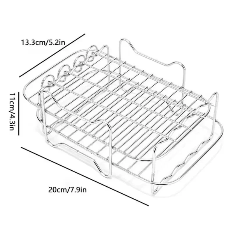 Многоярусная фритюрница из нержавеющей стали съемная кухонная стойка